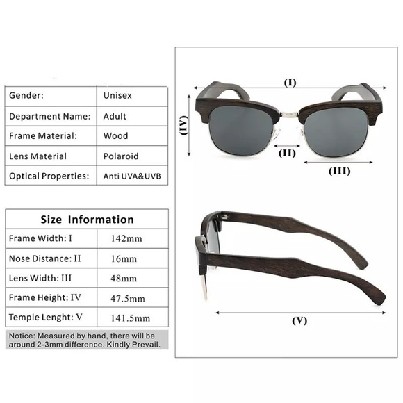 REDMAN RICHARD Wooden Sunglasses - Picture 2 of 2